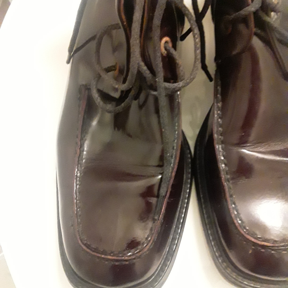 Burgundy Gucci men's ankle boots - Picture 3 of 7